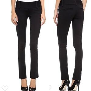 Alice + Olivia Black Straight Leg Pants